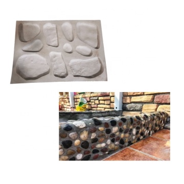 Silicone Rubber Mould Cement Stone 3D Interior Wall Background