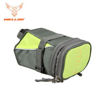 Saddle bags for Bike/ Motorcycle with Led Lighting Indicator Bicycle Night Guiding Light