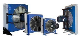 Electrical Fan Hydraulic Oil Heat Exchanger , Aluminum Radi