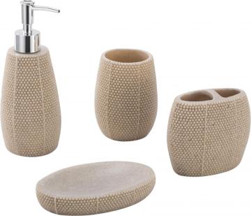 Fleshcolor Polyresin Bathroom Accessory Set 4-piece