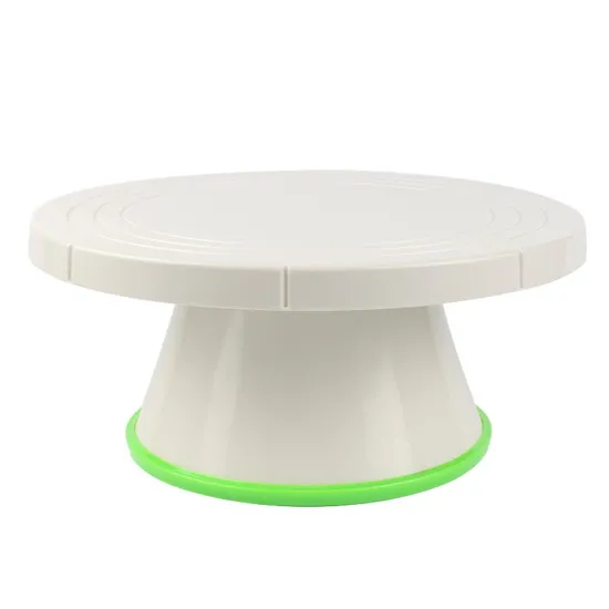 cake making sugar craft platform stand tool green plastic revolving cake turntable for baking