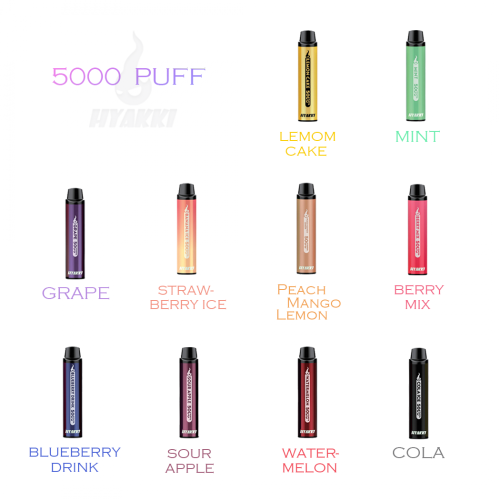 HYAKKY 5000 PUFF - Blueberry Drink