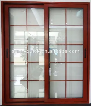 Wood clad aluminum sliding door