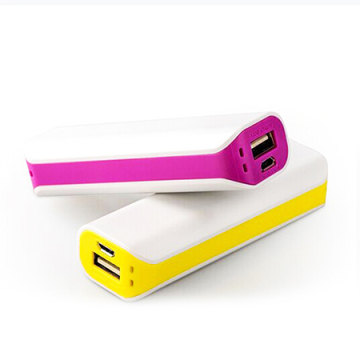 plastikowe mobilne banki mocy 2600 mah prezent