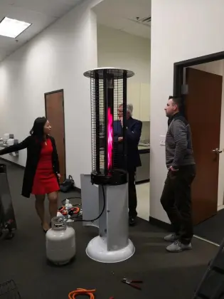 Flame heater Round freestanding gas patio heaters heater