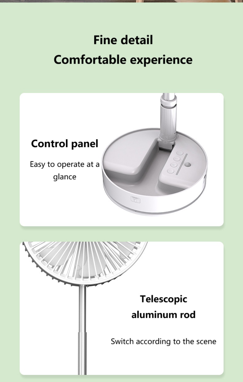 Foldable solar Fan
