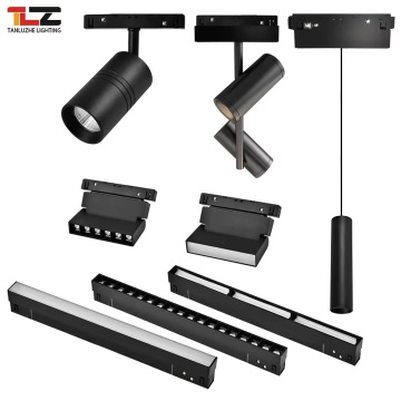 Nowoczesny system lampy torowej LED 48V - Regulowane plamki punktowe SMD Liniowe urządzenie magnetyczne oświetlenie magnetyczne