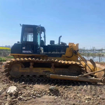 المستخدم Shantui SD16 الجرافة - معدات تعدين الحفارة الهيدروليكية المجلس الزاحف الأصلي
