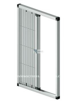 Pleated fly screen window