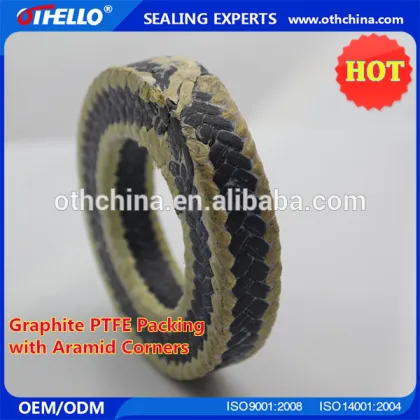 Aramid Graphite PTFE Packing for Steam Valve Pump from Hebei OTHELLO