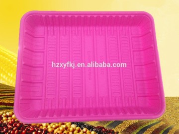 biodegradable disposable corn starch 10.5" inch food tray