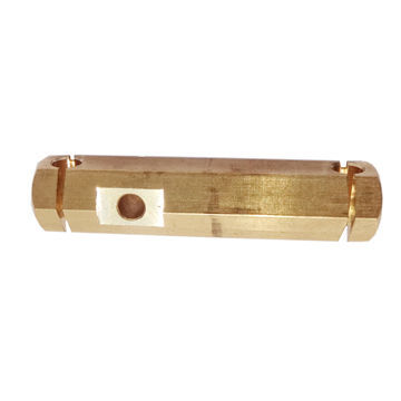 CNC Machined Brass Terminal Fitting with Thread and Slot