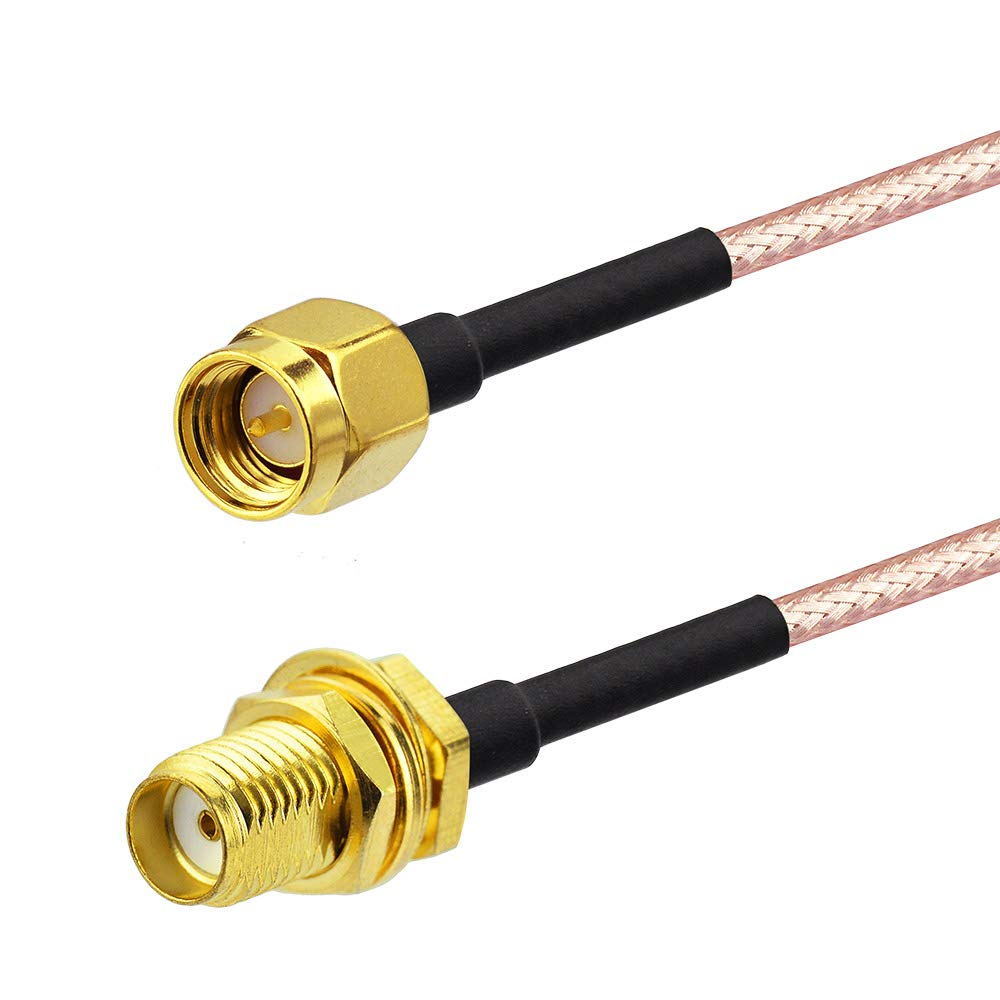 Gold-Plated SMA Female Bulkhead Crimp Connector