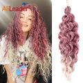 Syntetisk Ombre Hawaii Curl Heklet Braiding Hair Extension