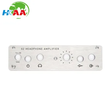 OEM CNC Machined aluminum front panel for headphone amplifier
