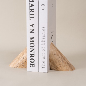 Bookend di pietra di lusso personalizzabili all'ingrosso in marmo: sculture di decorazioni per la casa uniche