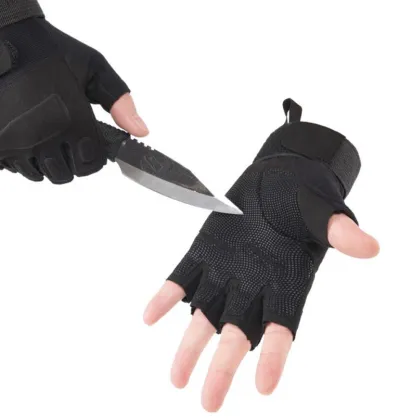 Military Tactical Gloves Men Fighting Half Finger Army Military Gloves Anti-slip Outdoor Sports Fingerless Gloves Men Women