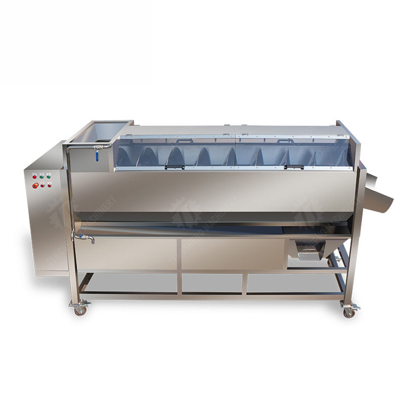 Máquina industrial de lavar e descascar vegetais para batata