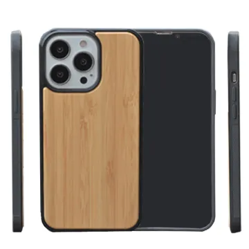 Wholesale Shockproof TPU Back Cover Case Wood Phone Case for iPhone 11/12/13/14/15 Pro Max
