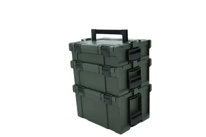 Plastic Toolbox Storage Case for Tool Parts and Shipping