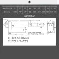 RF remote control Electric Linear actuator 24V metal gear can stop any time linear motor stroke 800mm 900mm for medical auto car