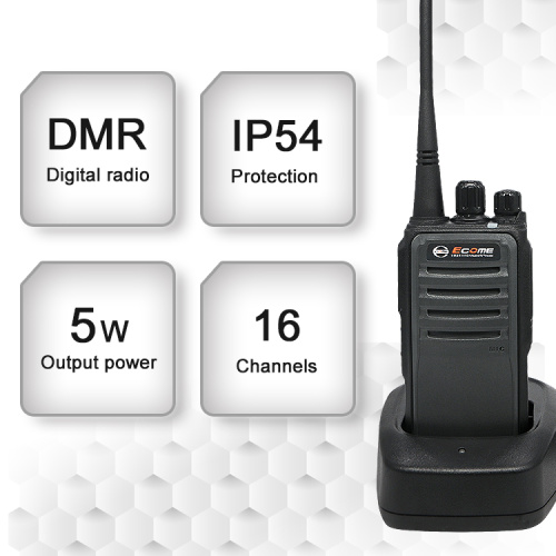 2022 new design Ecome ET-D40 350M digital dmr radio walkie talkie set 10 pack