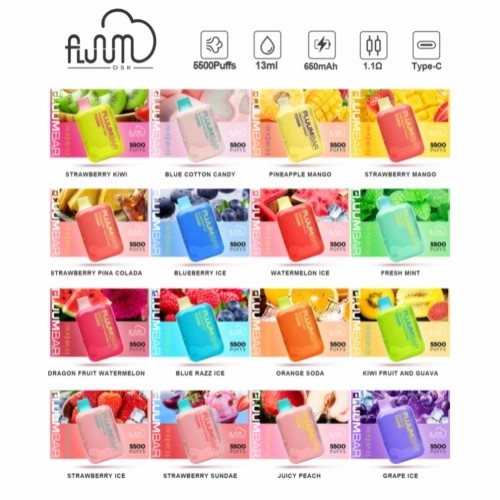 5500 PUFFS FLUUM BAR عمده فروشی VAPE یکبار مصرف