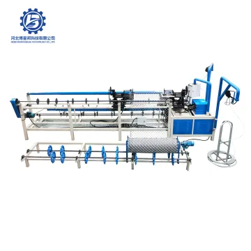 China Anping Factory Double Wire Diamond Mesh Chain Link Fence Machine