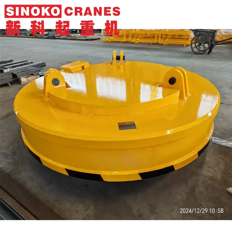 2 Ton Circular EOT Crane Electro Lifting Magnet for Steel Scrap