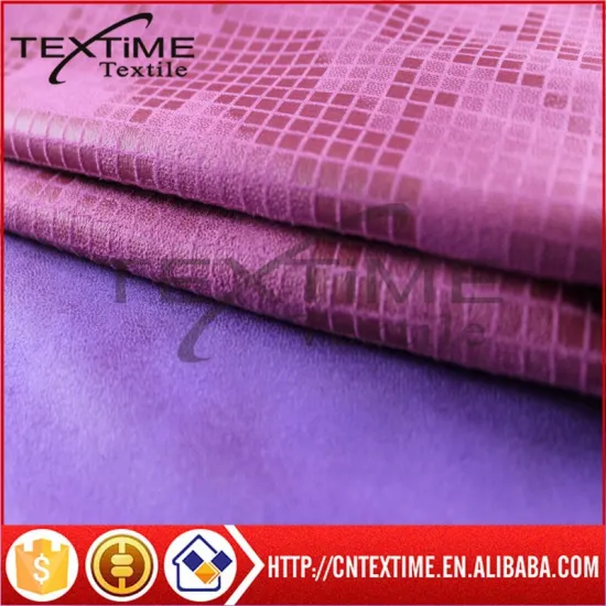 Polyester mirco suede fabric / bronzed suede fabric