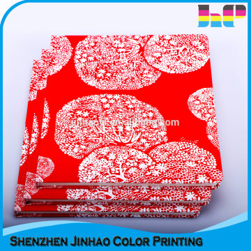 Full color glossy lamination cover hardcover bound note book printing