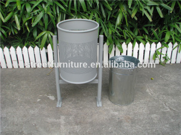 Metal dustbin garden dustbin park dustbin