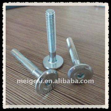 Supply China manufacturer high quality hex socket flat head srew for furniture zinc plated galvanized