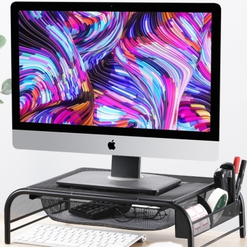 Metallgitter Notebook-Computer-Rack-Monitor-Höher
