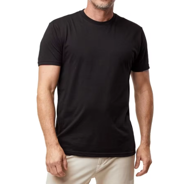 Men's Pre-Shrunk Soft Crew Neck T-Shirt - Premium Cotton T-Shirt for Men