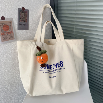 Benutzerdefiniertes Logo mit großer Kapazität Leinwand Tasche Tasche