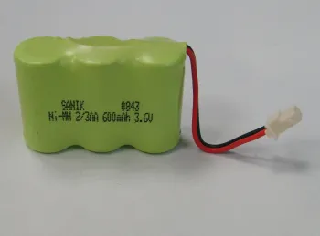 1.2V3.6V 600mAh AA Ni-MH BatteryPack