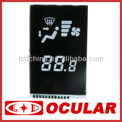 7 Segment Digital Black LCD Panel