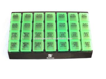 7A.M-9A.M. 11A.M.-1P.M. 4P.M._6P.M. 8P.M.-10P.M.home health care blind pill box