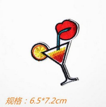 fashion cheap custom wholesale beach cup embroidery patch