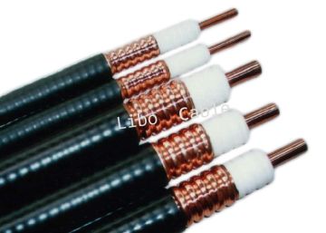 7/8” Rf Coaxial Cable With Pe Jacket, Smooth Copper Tube Underground Feeder Cable