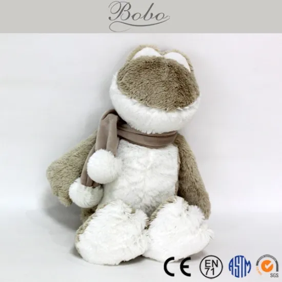 camel brown frog custom plush animal stuffed toy