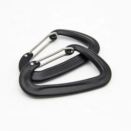 Customized Wholesale Black Iron Camping Carabiner Clips