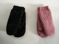 Dzianinowe ciepłe rękawiczki w jednolitym kolorze