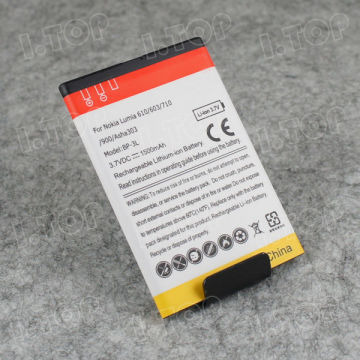 1500mAh rechargeable backup internal battery for Nokia Lumia 610 710 BP-3Lcell phone with best price!