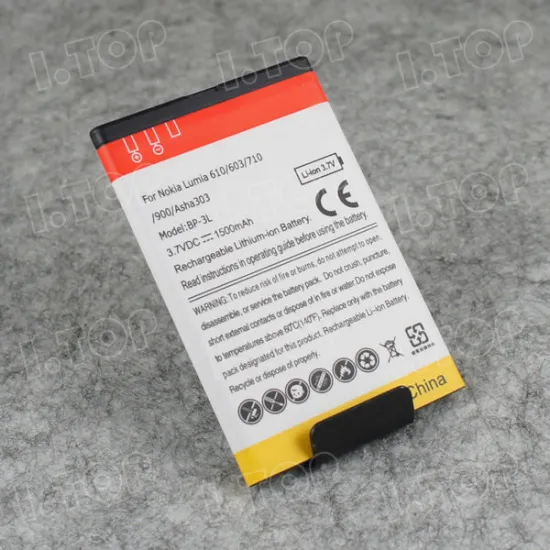 1500mAh rechargeable backup internal battery for Nokia Lumia 610 710 BP-3Lcell phone with best price!