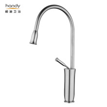 White Idẹ dekini Agesin idana Faucet