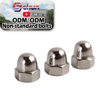 Grosir 304/316 Nut Cap Hexagon Stainless Steel - DIN1587 HEX DOME ACORN CAP NUT