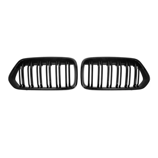 High Quality ABS Double Slats Gloss Black Front Grille for BMW X2 Series (F39)