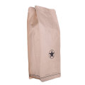 250g Kraft Paper Flat Bottom Compostable Material Biodergradable Coffee/Tea Bag Masala